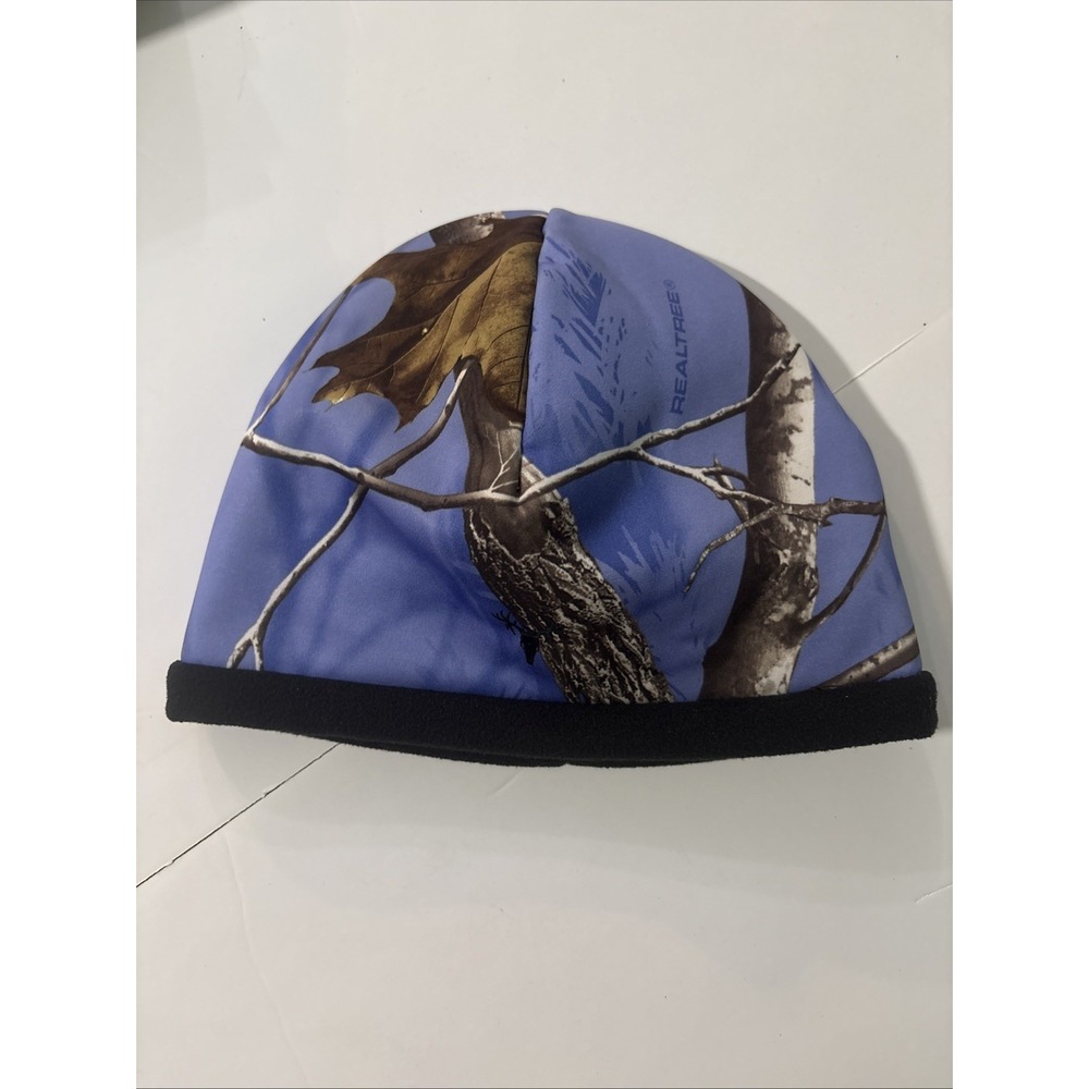 Realtree HOT SHOT Essentials Beanie Mustang Fleece RN#47648 EUC